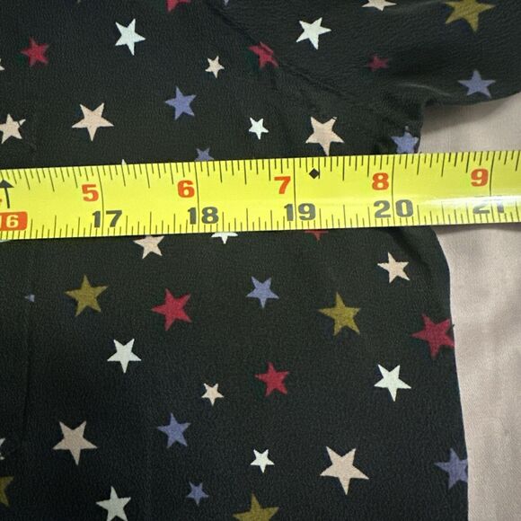 Rails Kate Silk Rainbow Stars Shirt Women's Size Small Button Down Designer Soft - Picture 14 of 16
